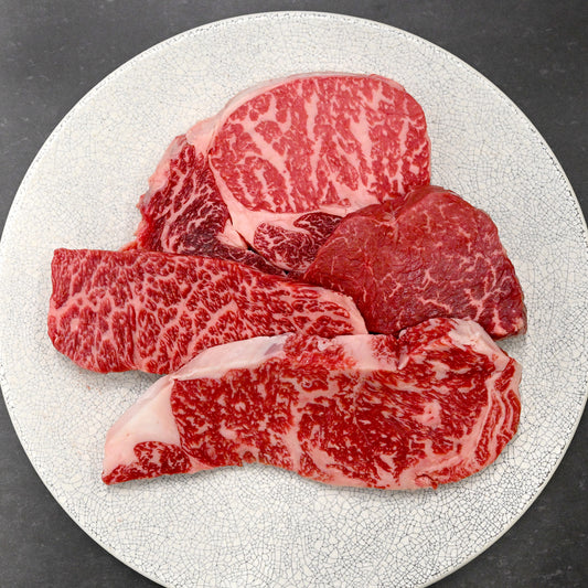 星空の黒牛　厚切りステーキ食べ比べギフト　ギフトボックス込み