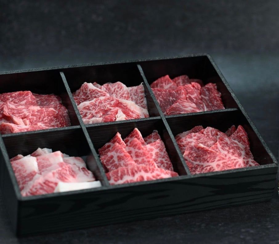 お中元・星空の黒牛 厳選6種 食べ比べ（3〜4人前）650g★ギフトボックス付